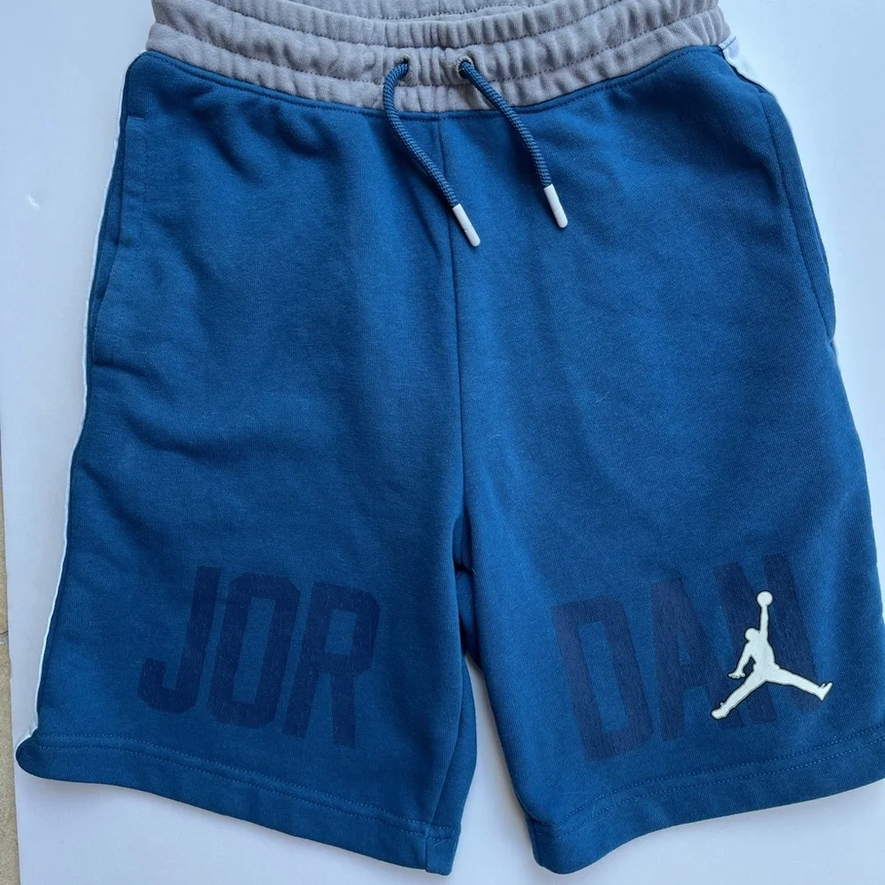 Jordan Blue Athletic Shorts with Jumpman Logo